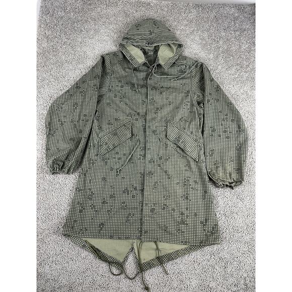 Vintage US Military Parka Jacket Mens S Desert Night Camo Hooded Tennier 80s - Picture 1 of 11